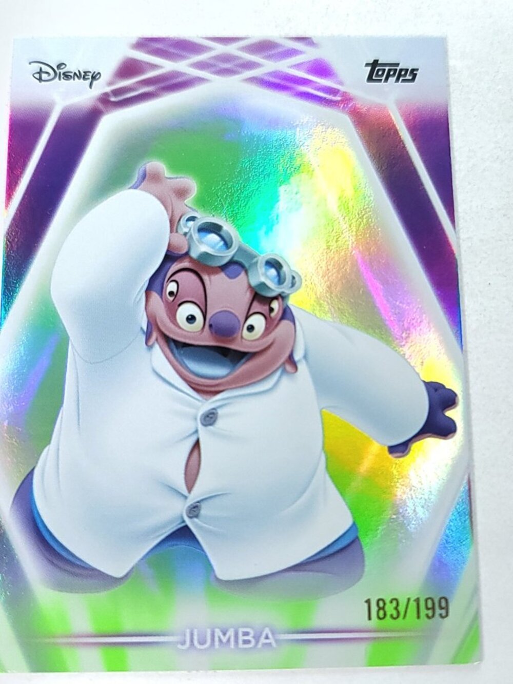 Jumba Topps 2026 Disney Neon Holo Parallel Refractor Limited 183/199 - Picture 1 of 4